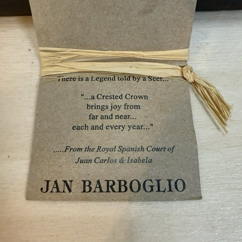 RARE Jan Barboglio Cast Iron Crested Crown 6.5” Square Box Retired Brutalist - Picture 5 of 16